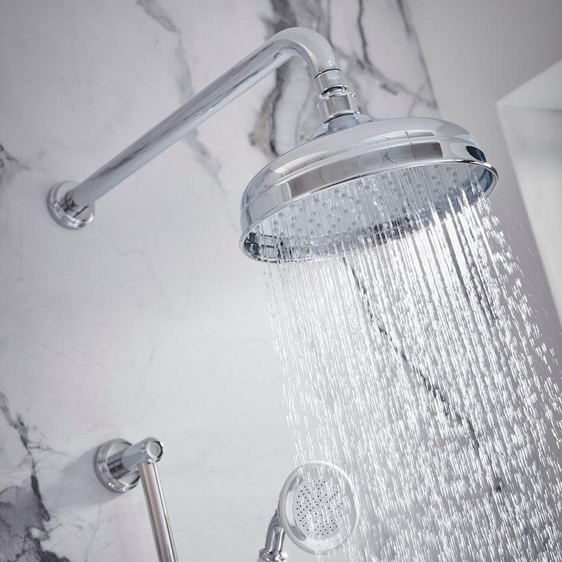 Tav Cheltenham 2 F shower head water detail Tav Cheltenham 2 F shower head water detail