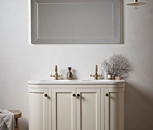 Widcombe 1200 Curved Double Basin Vanity Unit in Canvas Video