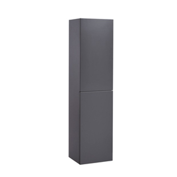 Two Door Bathroom Storage Column Matt Storm Grey 1067973 Two Door Bathroom Storage Column Matt Storm Grey 1067973