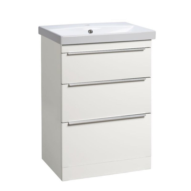 Type 600 Freestanding Unit 3 drawers white TY6016 W