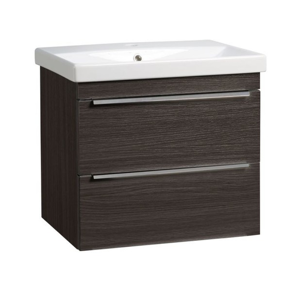 Type 600 wall mounted unit 2 drawers Basalt Wood TY6012 BT