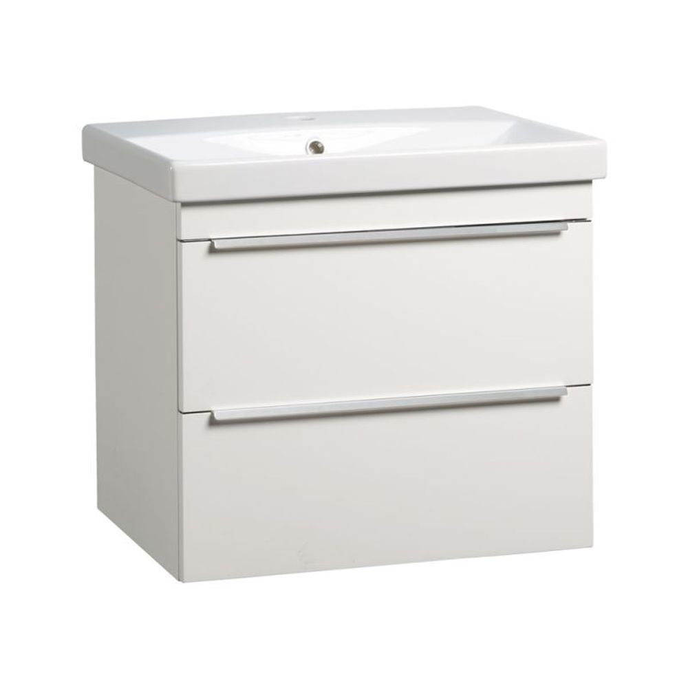 Type 600 wall mounted unit 2 drawers gloss white TY6012 W slide image