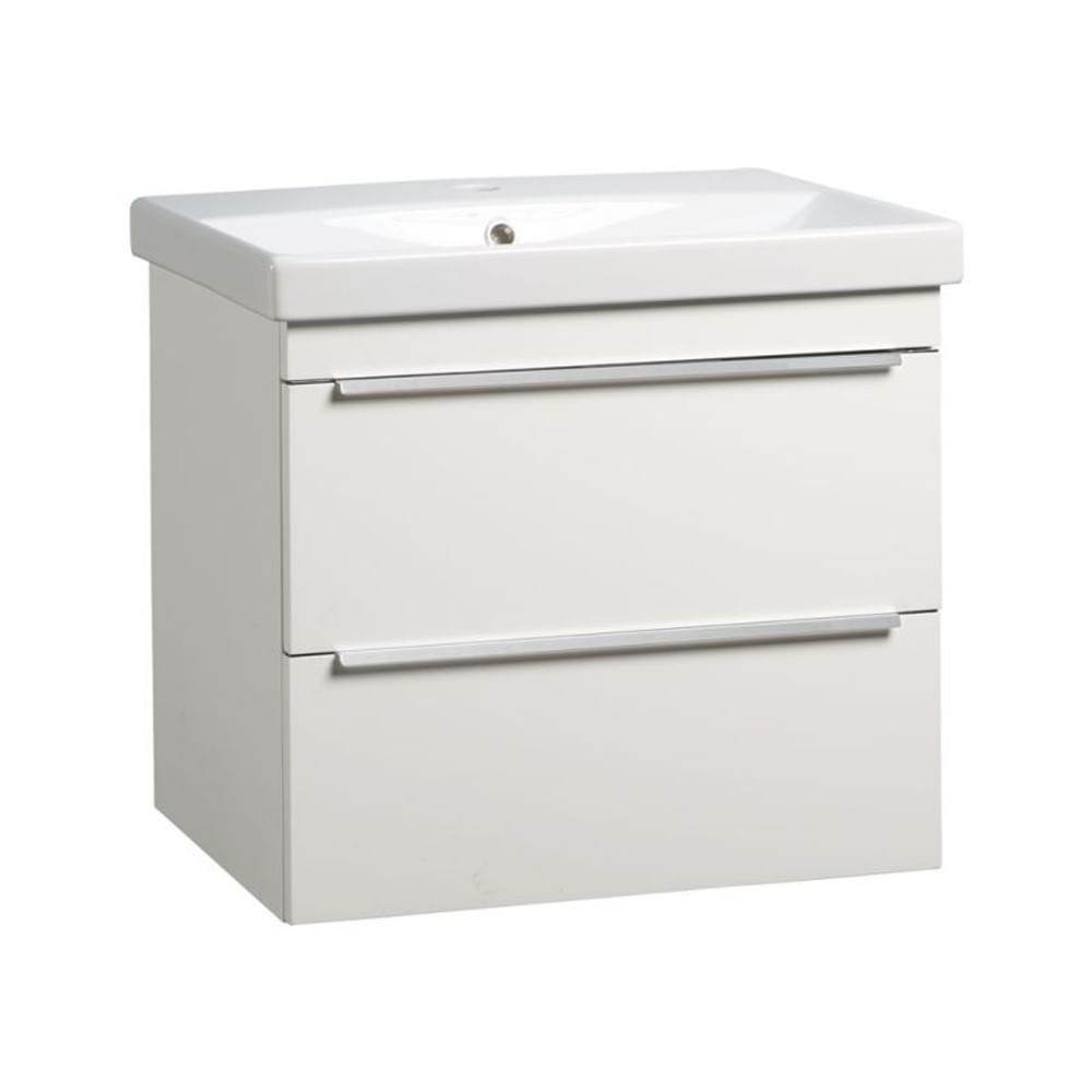 Type 600 wall mounted unit 2 drawers gloss white TY6012 W slide image Type 600 wall mounted unit 2 drawers gloss white TY6012 W slide image