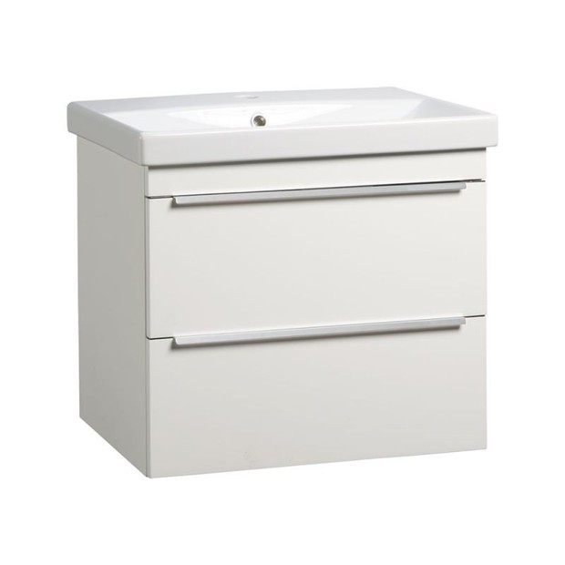 Type 600 wall mounted unit 2 drawers gloss white TY6012 W