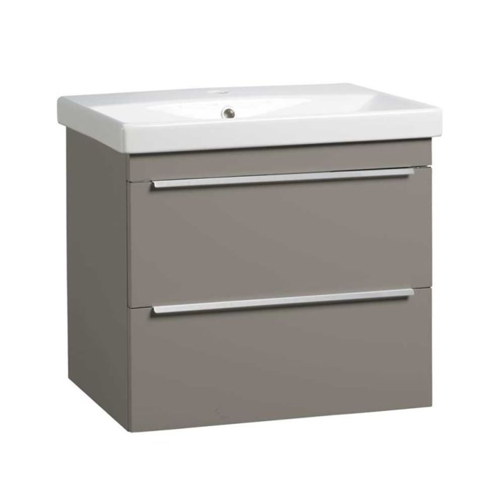 Type 600 wall mounted unit 2 drawers stone grey TY6012 ST slide image Type 600 wall mounted unit 2 drawers stone grey TY6012 ST slide image