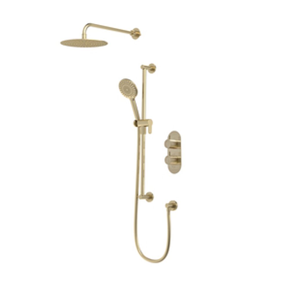 Unity Dual Function Concealed Shower System Brushed Brass 1065262 slide image Unity Dual Function Concealed Shower System Brushed Brass 1065262 slide image