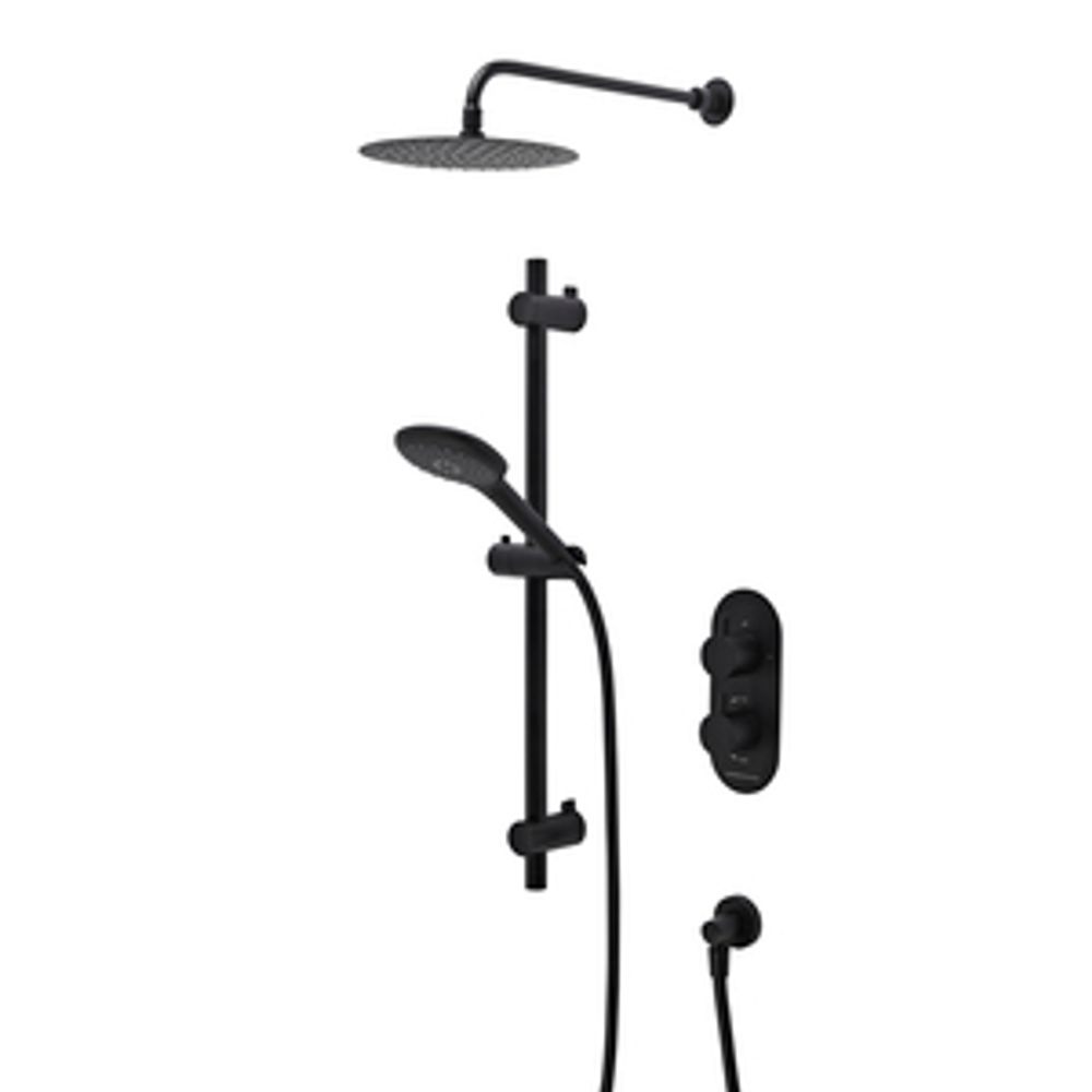 Unity Dual Function Concealed Shower System Matt Black 1064779 slide image Unity Dual Function Concealed Shower System Matt Black 1064779 slide image
