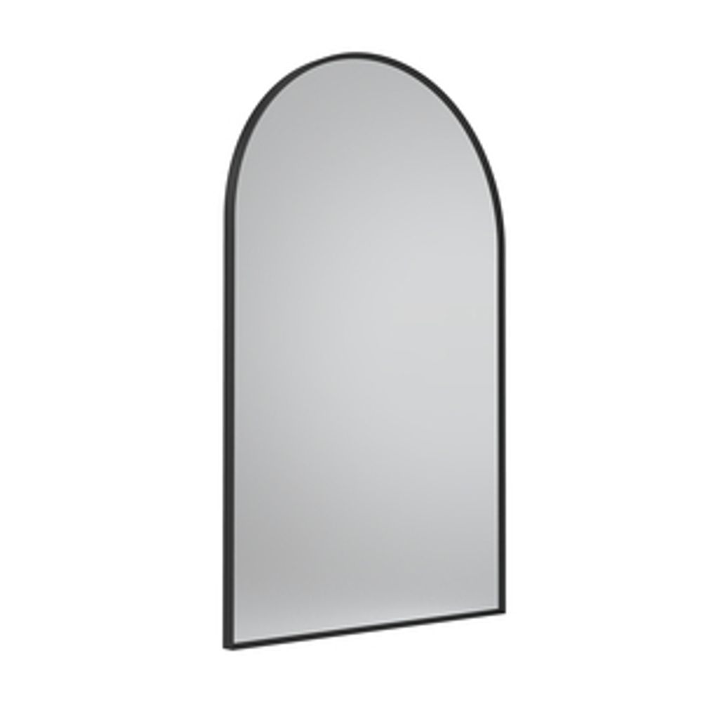 Verge Arch Bathroom Mirror Matt Black 1065624 slide image Verge Arch Bathroom Mirror Matt Black 1065624 slide image