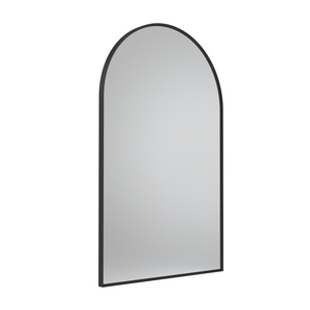 Verge Arch Bathroom Mirror Matt Black 1065624 Verge Arch Bathroom Mirror Matt Black 1065624