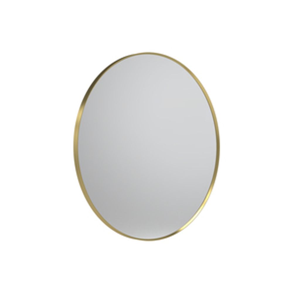 Verge Framed Circular Mirror 600 Brushed Brass 1065937 slide image Verge Framed Circular Mirror 600 Brushed Brass 1065937 slide image