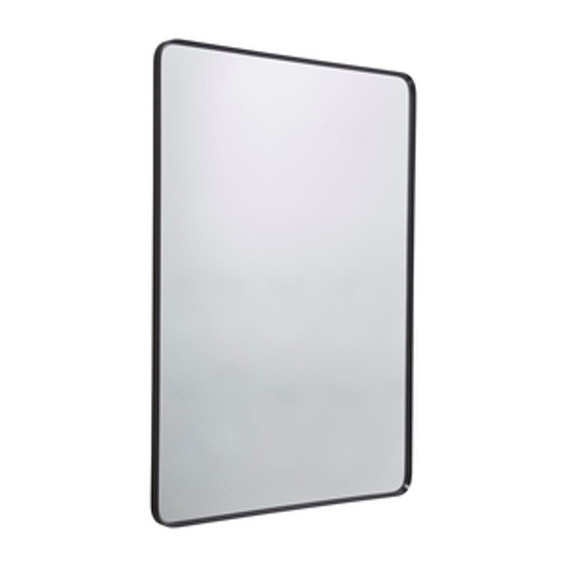 Verge Framed Rectangular Mirror 600 x 800 Matt Black 1065226 Verge Framed Rectangular Mirror 600 x 800 Matt Black 1065226
