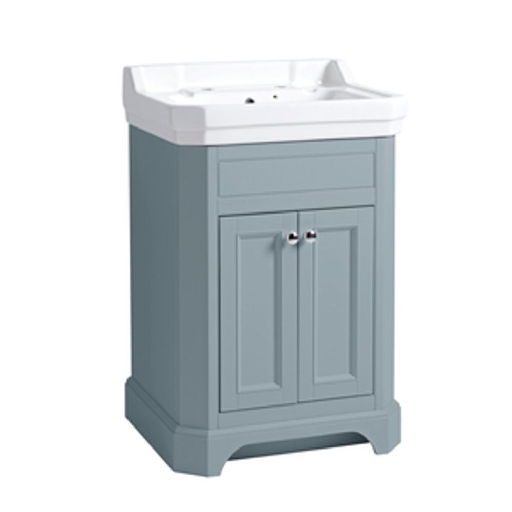 Vitoria 600 Freestanding Vanity Unit Matt Mineral Blue 1065674 slide image Vitoria 600 Freestanding Vanity Unit Matt Mineral Blue 1065674 slide image