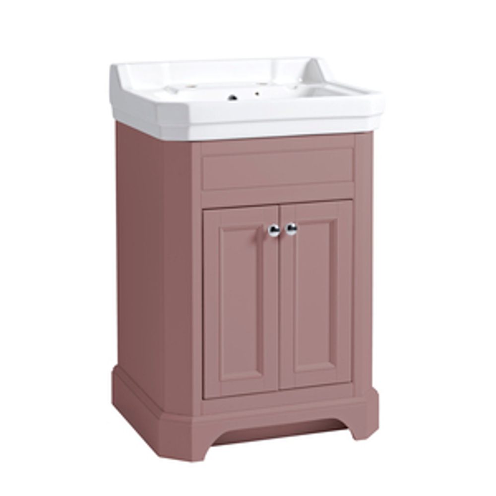 Vitoria 600 Freestanding Vanity Unit Matt Suede Pink 1136535 slide image Vitoria 600 Freestanding Vanity Unit Matt Suede Pink 1136535 slide image