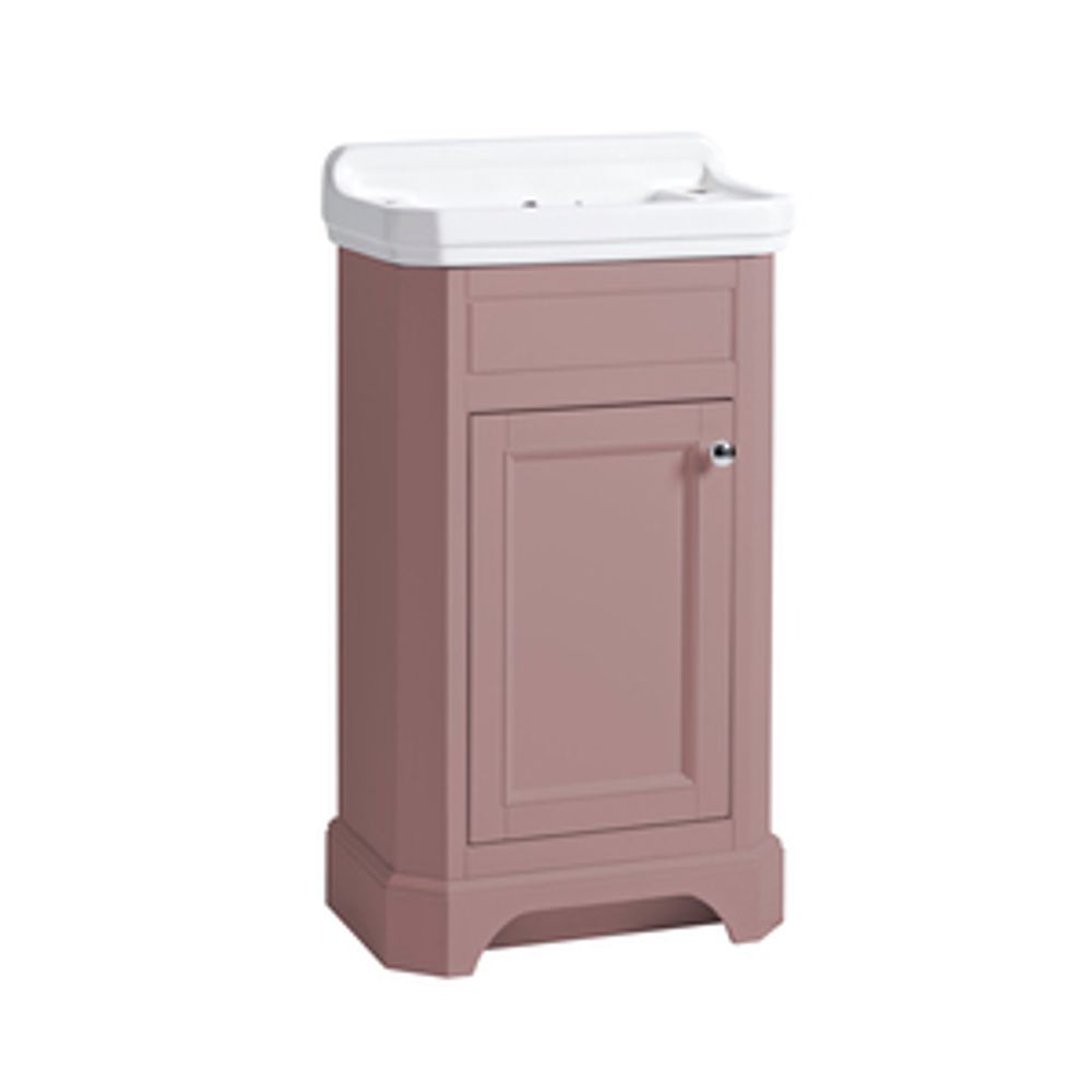 Vitoria Cloakroom Vanity Unit Matt Suede Pink 1136403 slide image Vitoria Cloakroom Vanity Unit Matt Suede Pink 1136403 slide image