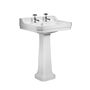 Vitoria 605 basin and pedestal 2 tap hole DB850 S and PE850 S jpg slide image