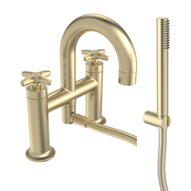Walcot Bath Shower Mixer Brushed Brass 1102799 Walcot Bath Shower Mixer Brushed Brass 1102799