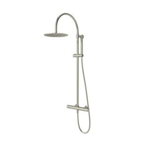 Walcot Dual Function Bar Shower System with Riser Kit Overhead Shower Brushed Nickel 1102545 Walcot Dual Function Bar Shower System with Riser Kit Overhead Shower Brushed Nickel 1102545