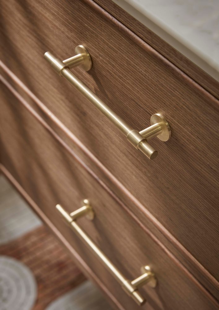 Gold Handle Roper Rhodes Walcot 900 Freestanding 3 Drawer Vanity Unit | Roper Rhodes