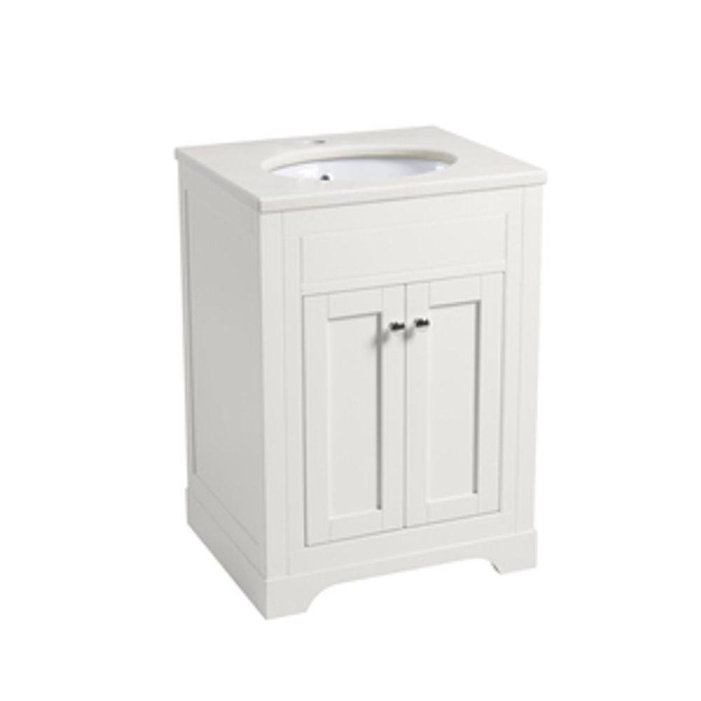 Widcombe 600 Freestanding Vanity Unit Matt Canvas 1064705 slide image Widcombe 600 Freestanding Vanity Unit Matt Canvas 1064705 slide image