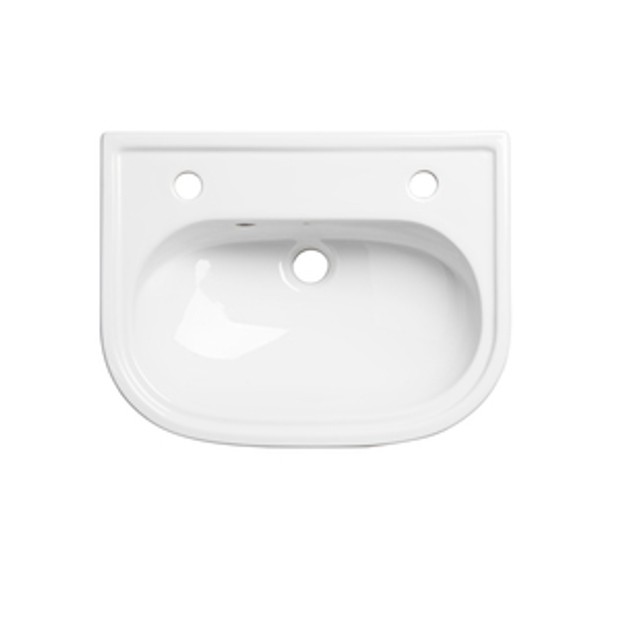 Widcombe Slim Depth Semi Countertop Basin With 2 Tap Holes 1067798 Widcombe Slim Depth Semi Countertop Basin With 2 Tap Holes 1067798