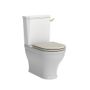 Widcombe Fully Enclosed WC WCCPAN2 with brass cistern flush WCCTNKBRS and canvas seat WSCTS01 SF slide image
