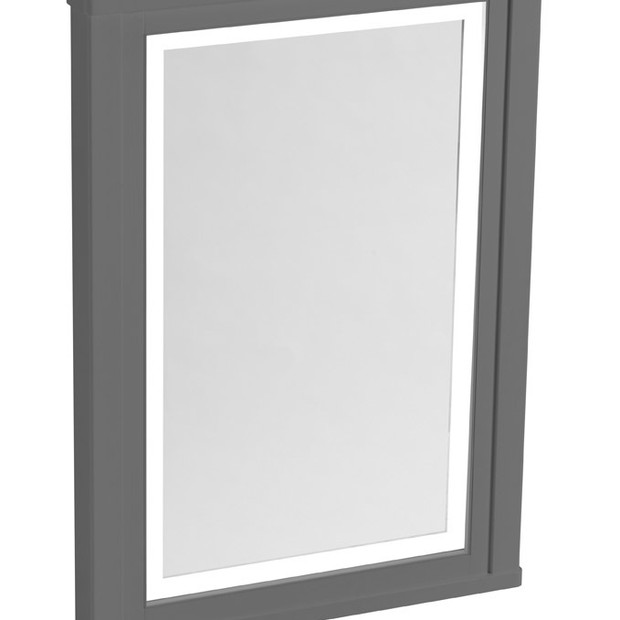 Widcombe Illuminated Framed Mirror Pewter WMB2015