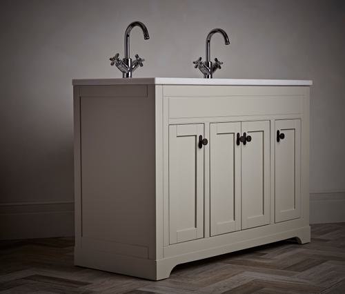 Widcombe 1200 Double Basin Vanity Unit in Parchment Video