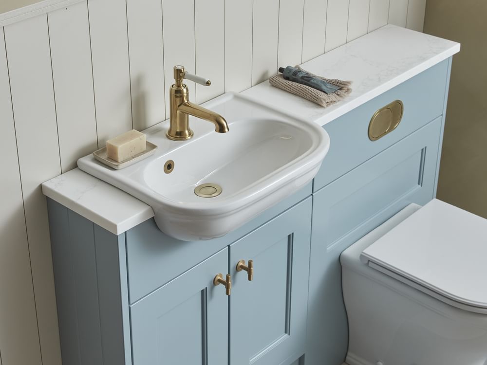 Widcombe Slim Semi Countertop Basin Detail slide image Widcombe Slim Semi Countertop Basin Detail slide image