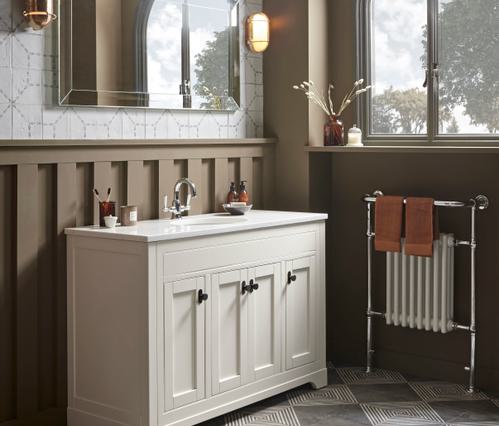 Widcombe 1200 Single Basin Vanity Unit in Parchment Video