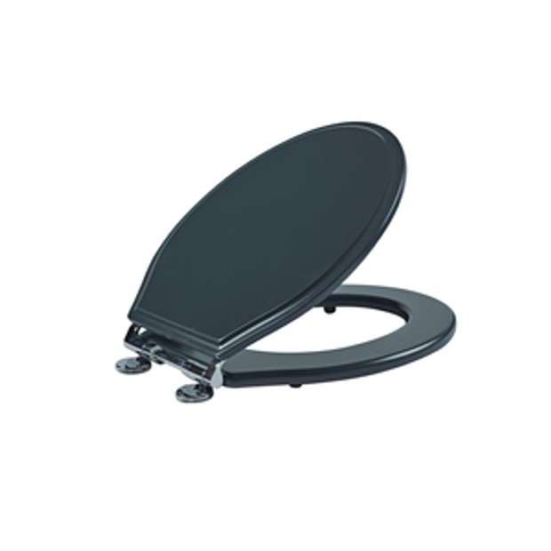 Wooden Toilet Seat Matt Dark Grey 1068034 Wooden Toilet Seat Matt Dark Grey 1068034
