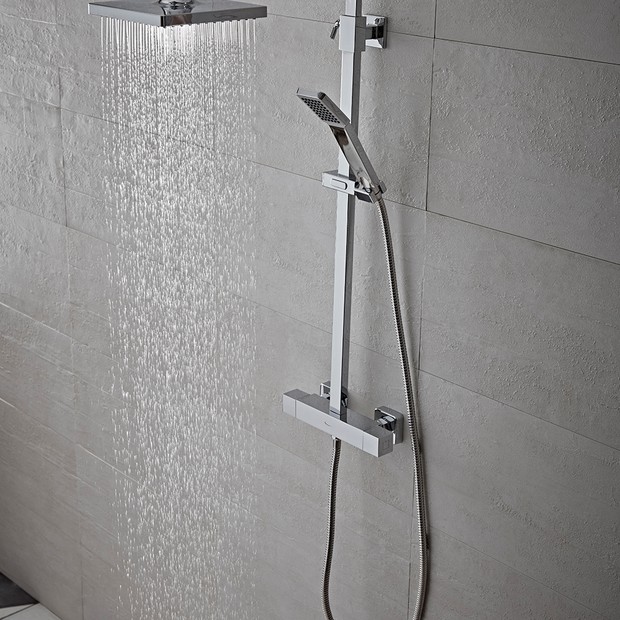 Zone shower system lifestyle water on