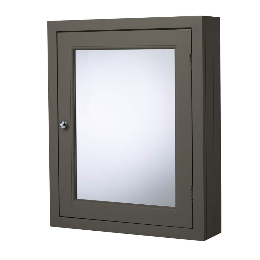 dark grey traditional bathroom cabinet slide image