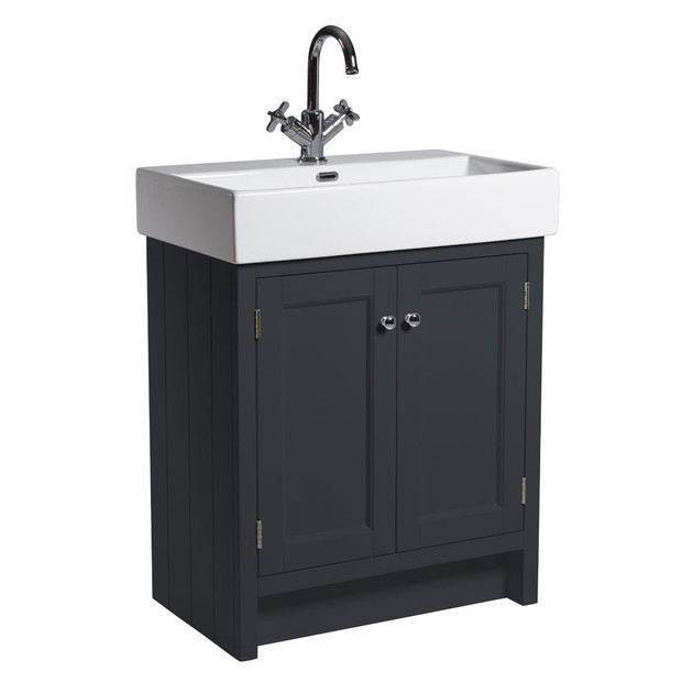 shaker design slate grey bathroom furniture