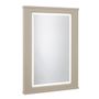 hampton traditional beige illuminated mirror slide image