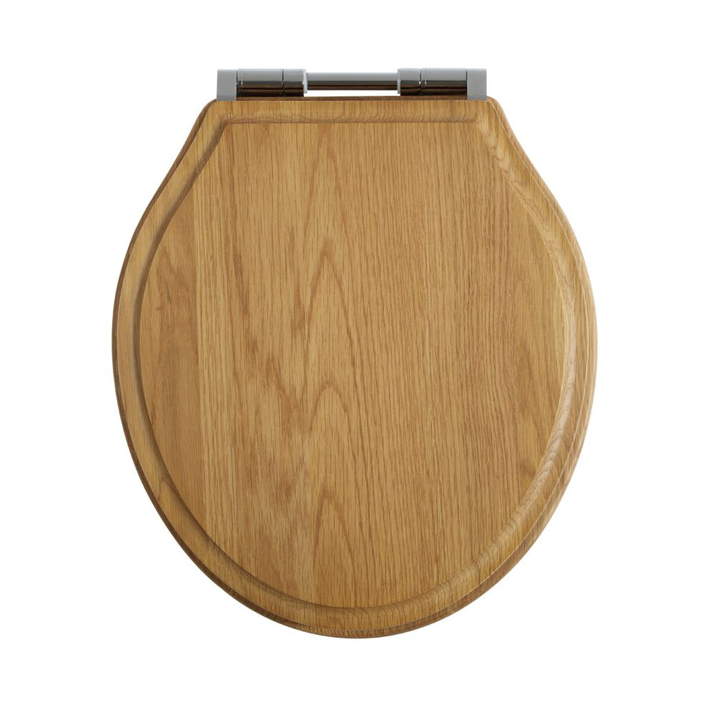 Harrow natural oak toilet seat slide image