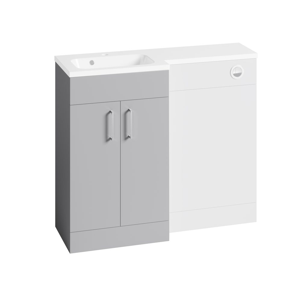 Platform Roper Rhodes Basin Edit 500mm L-Shape Basin Unit - Gloss Light Grey | Roper Rhodes Trade ...