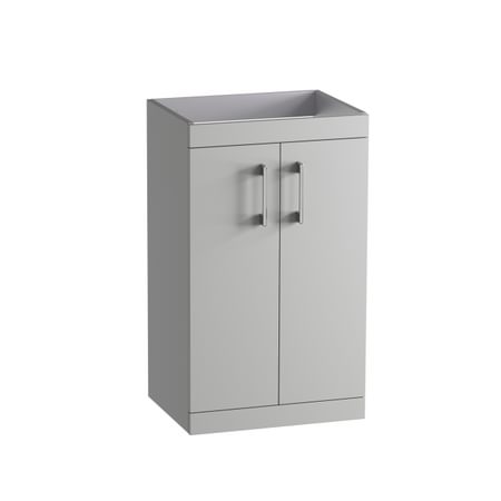 Covet 500 Floor Mounted Basin Unit - Matt Light Grey